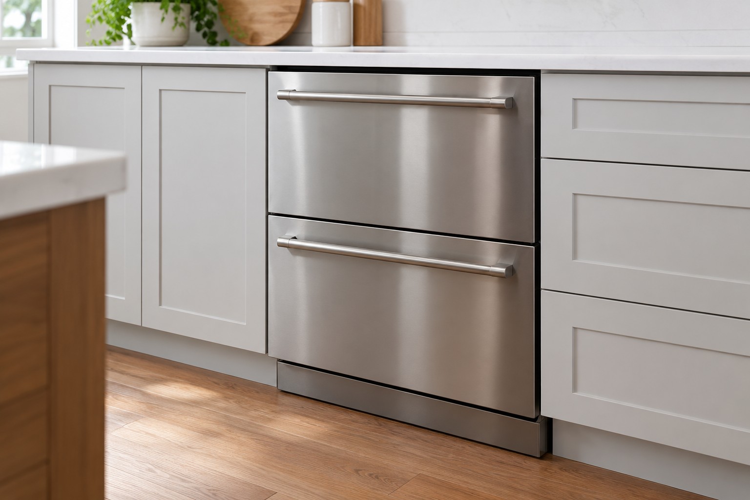 Illustrative photo of a residential drawer dishwasher