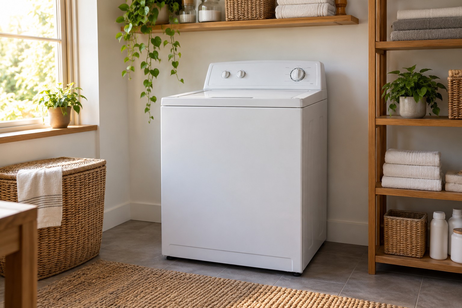 Illustrative photo of a top-loading washing machine